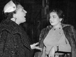 Elena Nicolai e Maria Callas durante le prove