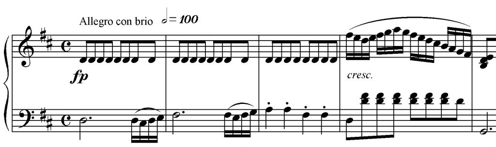 Sinfonia n. 2 esempio nr. 1