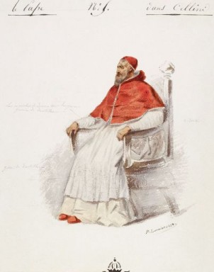 Costume del Papa (sostituito dal Cardinale)