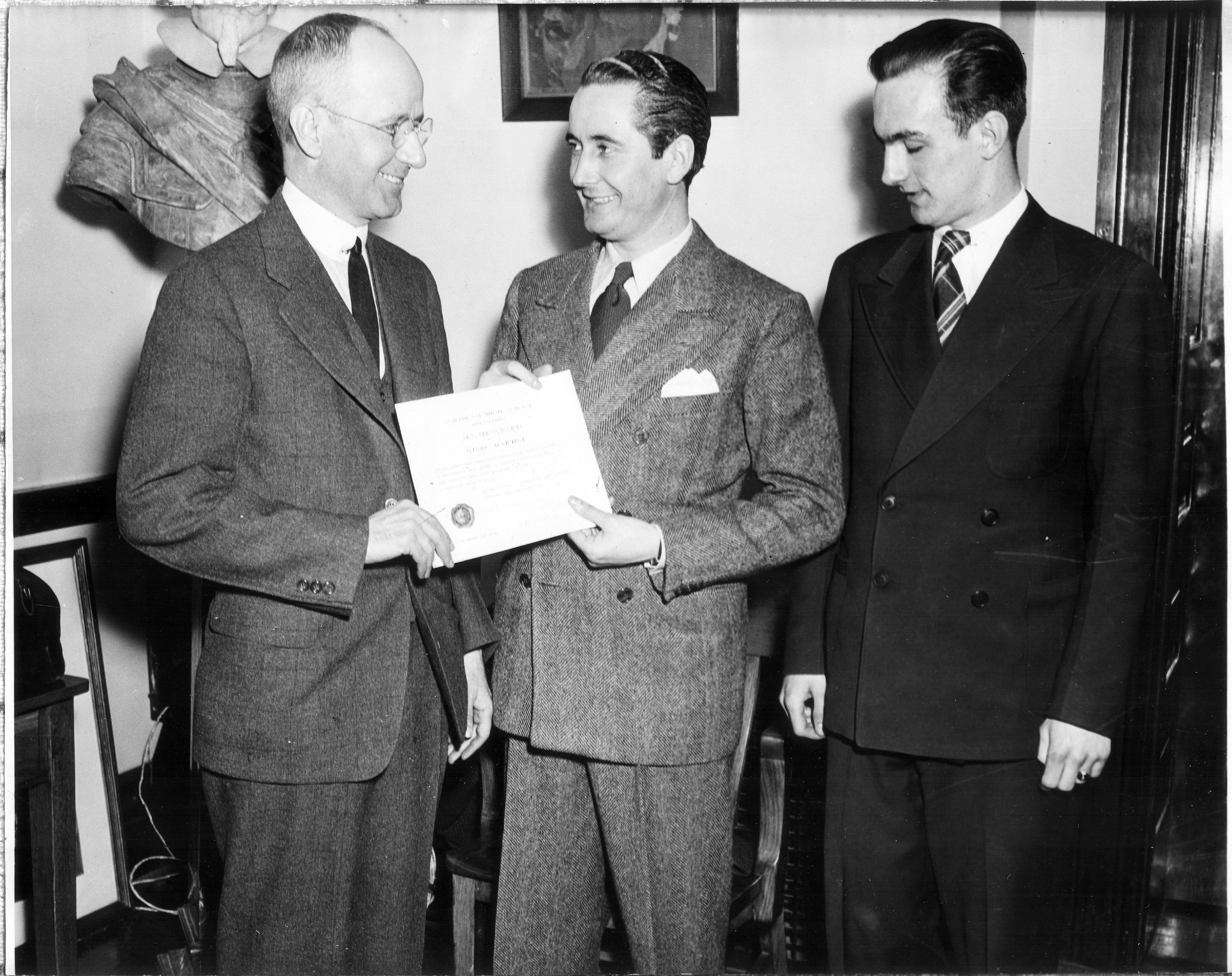 Nino Martini con Harry Truman (a sinistra)
